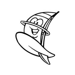 Página para colorir: Windsurf (Transporte) #144077 - Páginas para Colorir Imprimíveis Gratuitamente