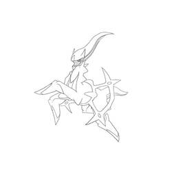 Desenhos para colorir: Arceus - Páginas para Colorir Imprimíveis Gratuitamente