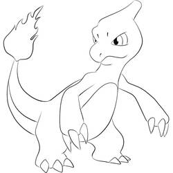 Desenhos para colorir: Charmeleon - Páginas para Colorir Imprimíveis Gratuitamente