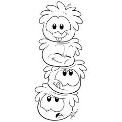 Imagem para colorir de Club Penguin (Videogames) #204956, fácil de imprimir