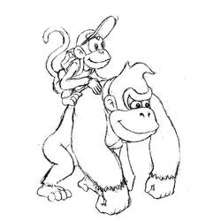 Página para colorir: Donkey Kong (Videogames) #112158 - Páginas para Colorir Imprimíveis Gratuitamente