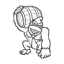 Desenhos para colorir: Donkey Kong - Páginas para Colorir Imprimíveis Gratuitamente