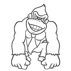 Página para colorir: Donkey Kong (Videogames) #112166 - Páginas para Colorir Imprimíveis Gratuitamente