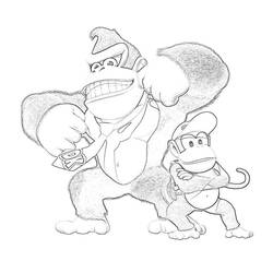 Página para colorir: Donkey Kong (Videogames) #112169 - Páginas para Colorir Imprimíveis Gratuitamente