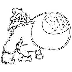 Página para colorir: Donkey Kong (Videogames) #112172 - Páginas para Colorir Imprimíveis Gratuitamente