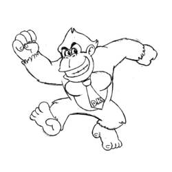 Página para colorir: Donkey Kong (Videogames) #112175 - Páginas para Colorir Imprimíveis Gratuitamente