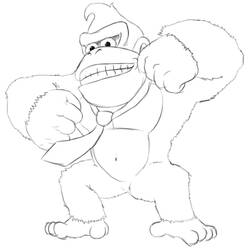 Página para colorir: Donkey Kong (Videogames) #112183 - Páginas para Colorir Imprimíveis Gratuitamente