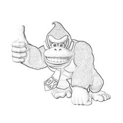 Página para colorir: Donkey Kong (Videogames) #112190 - Páginas para Colorir Imprimíveis Gratuitamente