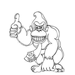 Página para colorir: Donkey Kong (Videogames) #112192 - Páginas para Colorir Imprimíveis Gratuitamente