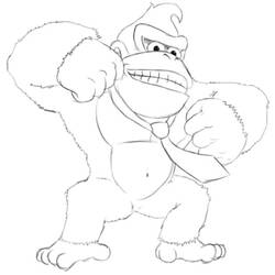 Página para colorir: Donkey Kong (Videogames) #112203 - Páginas para Colorir Imprimíveis Gratuitamente