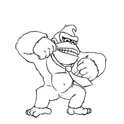 Página para colorir: Donkey Kong (Videogames) #112223 - Páginas para Colorir Imprimíveis Gratuitamente