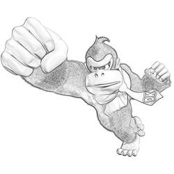 Página para colorir: Donkey Kong (Videogames) #112231 - Páginas para Colorir Imprimíveis Gratuitamente