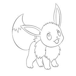 Desenhos para colorir: Eevee - Páginas para Colorir Imprimíveis Gratuitamente