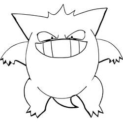Desenhos para colorir: Gengar - Páginas para Colorir Imprimíveis Gratuitamente