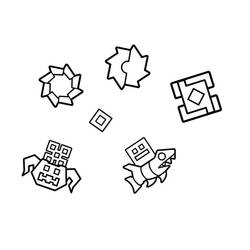 Desenho Geometry Dash (Videogames) #221093 para imprimir e colorir