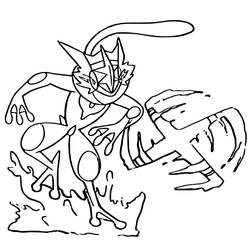 Desenhos para colorir: Greninja - Páginas para Colorir Imprimíveis Gratuitamente
