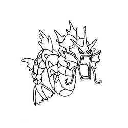 Desenhos para colorir: Gyarados - Páginas para Colorir Imprimíveis Gratuitamente