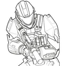 Imagem para colorir de Halo (Videogames) #200144, fácil de imprimir