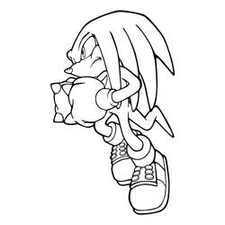 Desenhos para colorir: Knuckles - Páginas para Colorir Imprimíveis Gratuitamente