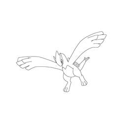 Desenhos para colorir: Lugia - Páginas para Colorir Imprimíveis Gratuitamente