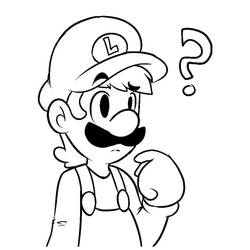 Desenhos para colorir: Luigi - Páginas para Colorir Imprimíveis Gratuitamente