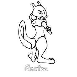 Desenhos para colorir: Mewtwo - Páginas para Colorir Imprimíveis Gratuitamente