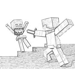 Desenho Minecraft (Videogames) #113755 para imprimir e colorir