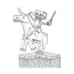 Desenho Minecraft (Videogames) #113773 para imprimir e colorir