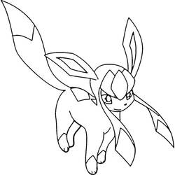 Desenhos para colorir: Pokemon Glaceon - Páginas para Colorir Imprimíveis Gratuitamente