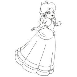 Desenhos para colorir: Princesa Daisy - Páginas para Colorir Imprimíveis Gratuitamente