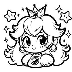Desenhos para colorir: Princesa Peach - Páginas para Colorir Imprimíveis Gratuitamente