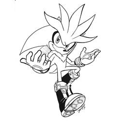 Desenho Sonic de prata (Videogames) #221543 para imprimir e colorir