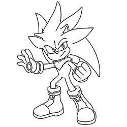 Desenho Sonic de prata (Videogames) #221546 para imprimir e colorir