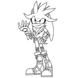 Desenho Sonic de prata (Videogames) #221556 para imprimir e colorir