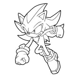 Desenhos para colorir: Sonic Shadow - Páginas para Colorir Imprimíveis Gratuitamente