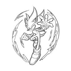 Sonic Sombrio - Desenhos para colorir gratuitos
