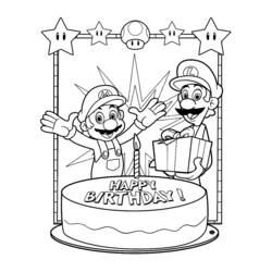 Desenho Super Mario Bros (Videogames) #153620 para imprimir e colorir