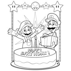 Desenho Super Mario Bros (Videogames) #153660 para imprimir e colorir