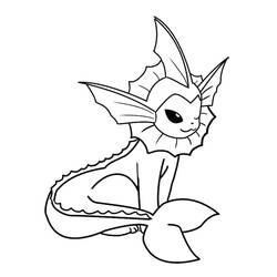Desenhos para colorir: Vaporeon - Páginas para Colorir Imprimíveis Gratuitamente
