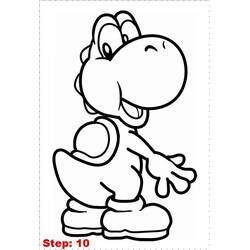 Página para colorir: Yoshi (Videogames) #113584 - Páginas para Colorir Imprimíveis Gratuitamente