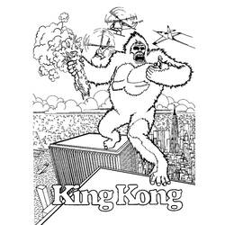 Página para colorir: king kong (vilões) #79188 - Páginas para Colorir Imprimíveis Gratuitamente