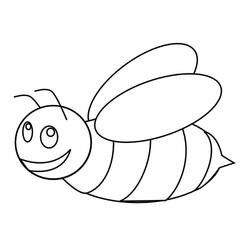 Abelha - Desenhos para colorir gratuitos