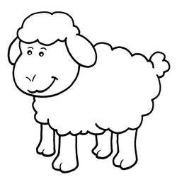 Cordeiro - Desenhos para colorir gratuitos