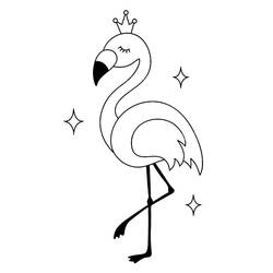 Flamingo Rosa - Desenhos para colorir gratuitos