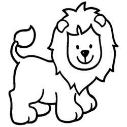 Leão - Desenhos para colorir gratuitos