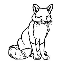 Raposa - Desenhos para colorir gratuitos