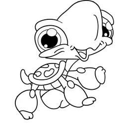 Desenho de Tartaruga com olhos grandes e expressivos para colorir Desenho de Tartaruga com olhos grandes e expressivos para colorir
