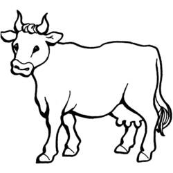 Vaca - Desenhos para colorir gratuitos