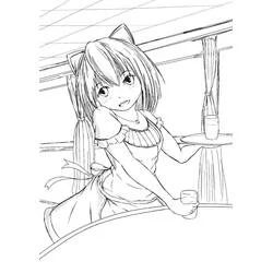 Desenho Garota Manga #190639 para imprimir e colorir