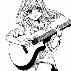 Desenho Garota Manga #190644 para imprimir e colorir